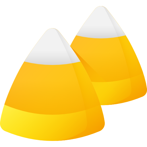 Candy corn 3D Color icon
