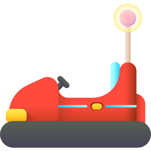 범퍼카 3D Color icon
