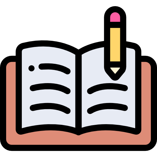 offenes buch Detailed Rounded Lineal color icon