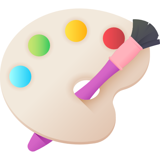 パレット 3D Color icon