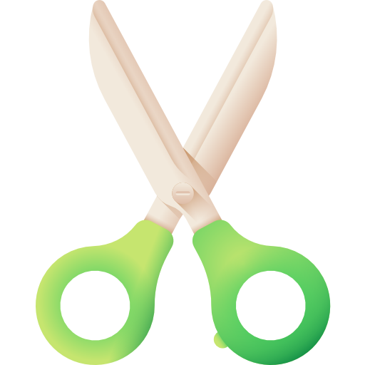 Scissors 3D Color icon