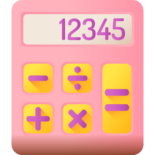 Calculator 3D Color icon