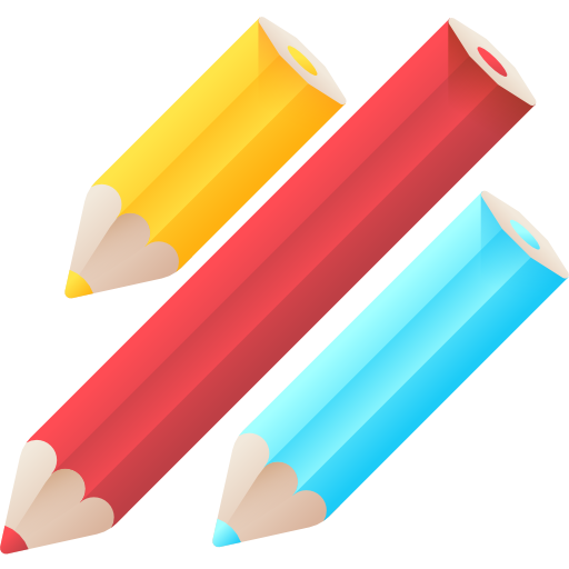 연필 3D Color icon