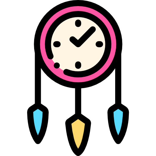 Wall clock Detailed Rounded Lineal color icon