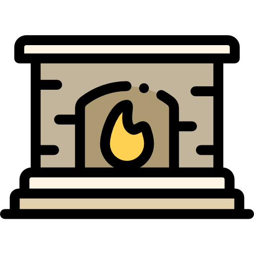 kamin Detailed Rounded Lineal color icon