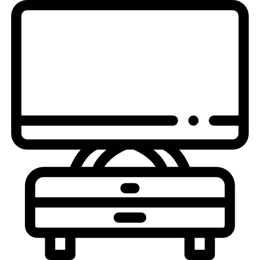 テレビ台 Detailed Rounded Lineal icon
