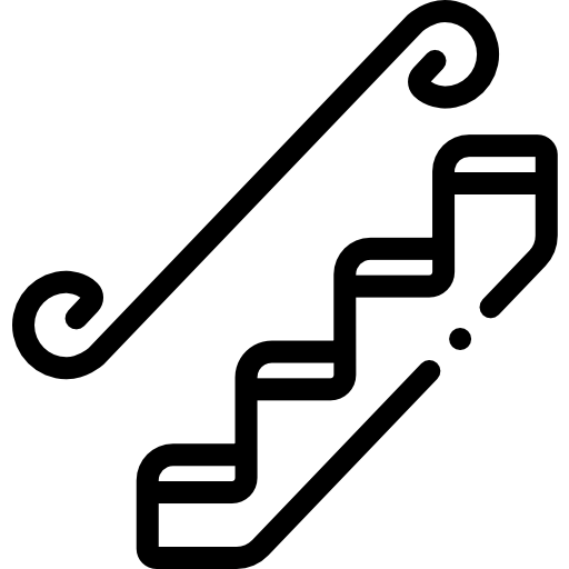 계단 Detailed Rounded Lineal icon