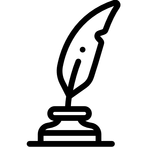 Перо Detailed Rounded Lineal иконка