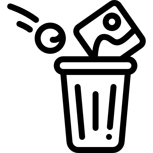 Корзина Detailed Rounded Lineal иконка