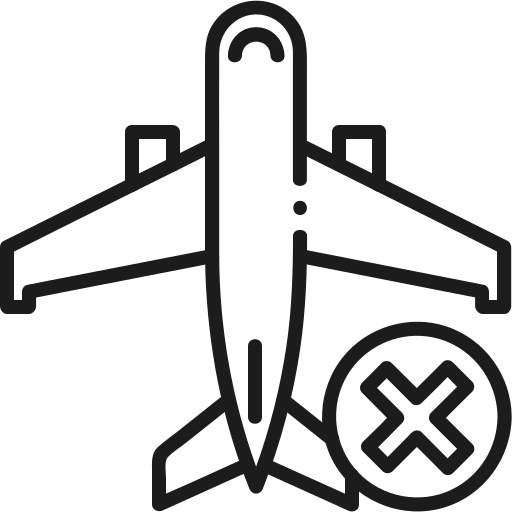 prohibición de viajar Generic outline icono