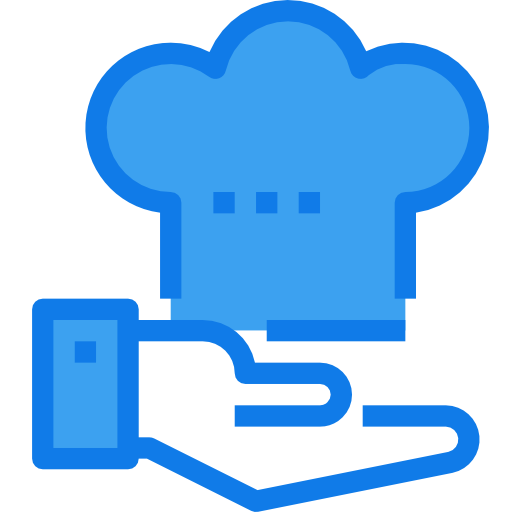 sombrero de cocinero Justicon Blue icono