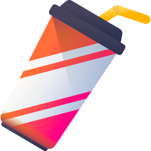 청량 음료 3D Color icon