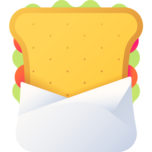 Sandwich 3D Color icon
