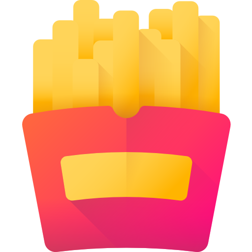 pommes frittes 3D Color icon