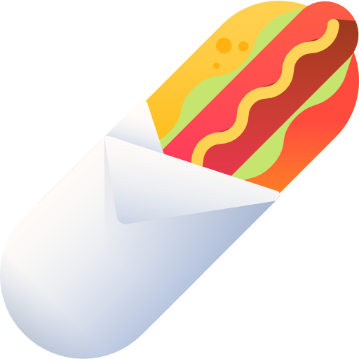 hotdog 3D Color icoon