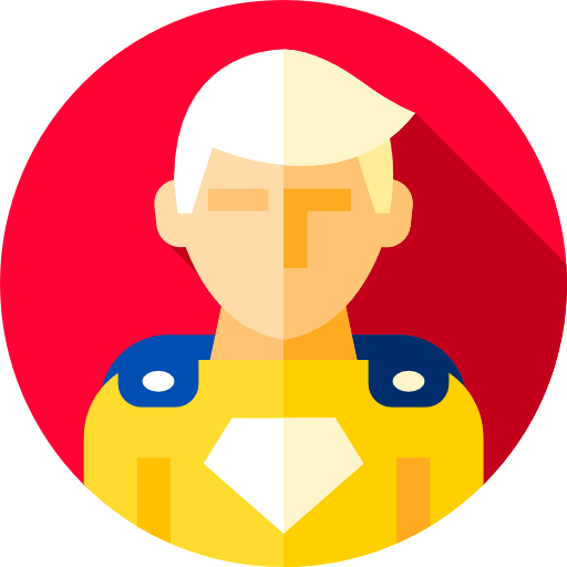 Superhero Flat Circular Flat icon