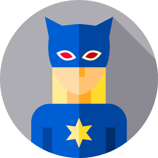 Superhero Flat Circular Flat icon