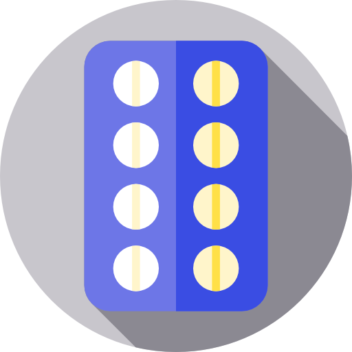 remedio Flat Circular Flat icono