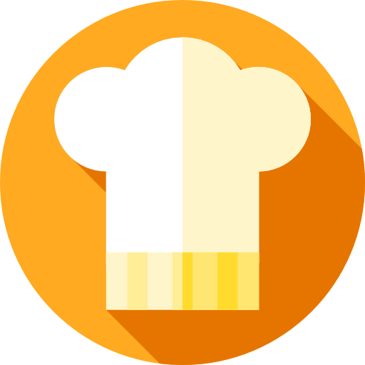 Chef hat Flat Circular Flat icon