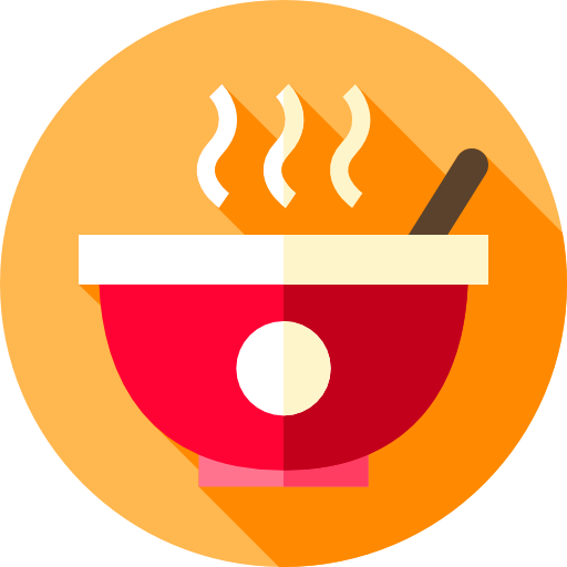Soup Flat Circular Flat icon