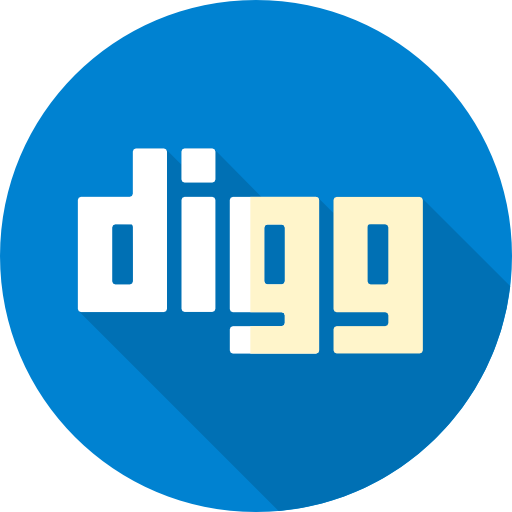 digg Flat Circular Flat иконка