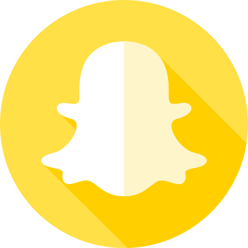 snapchat Flat Circular Flat icono