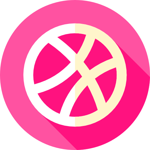 dribbeln Flat Circular Flat icon