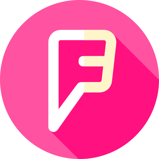 Foursquare Flat Circular Flat icon