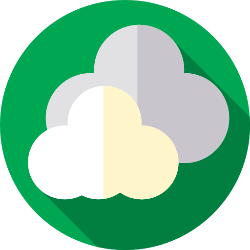nubes Flat Circular Flat icono