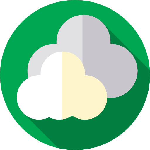 Clouds Flat Circular Flat icon