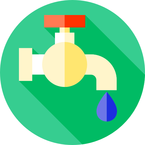 Faucet Flat Circular Flat icon