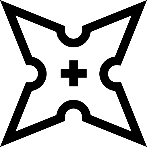 Сюрикен Basic Straight Lineal иконка