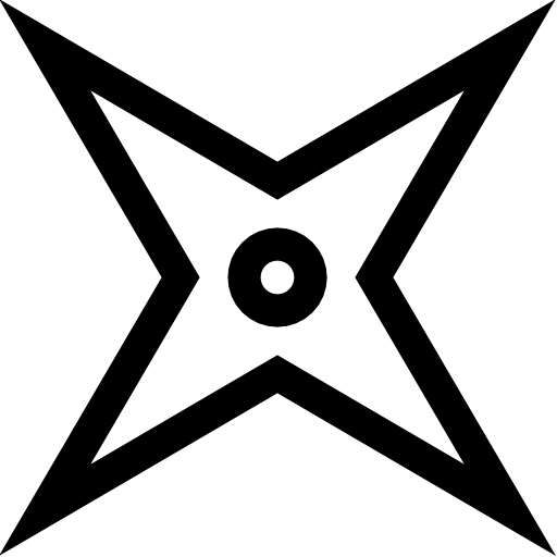 shuriken Basic Straight Lineal icona