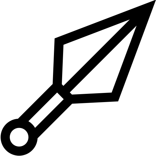 kunai Basic Straight Lineal icono