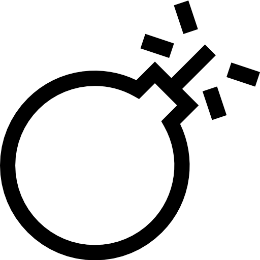 bomba Basic Straight Lineal icono