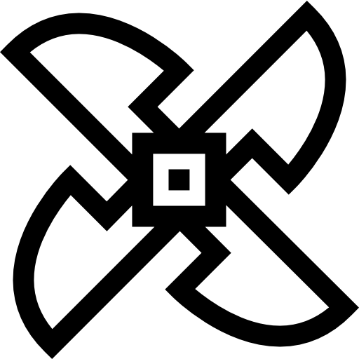 Shuriken Basic Straight Lineal icon