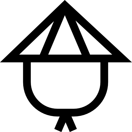 kapelusz Basic Straight Lineal ikona