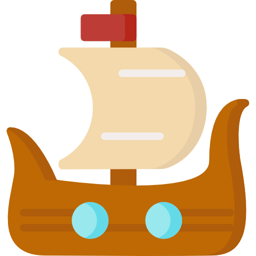 statek wikingów Special Flat ikona