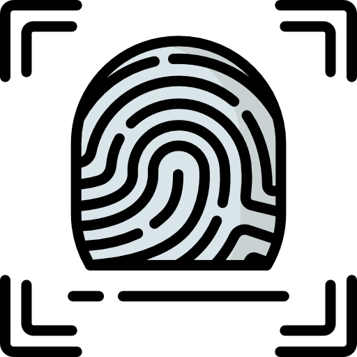 Fingerprint scanning Special Lineal color icon