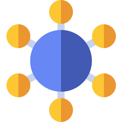 connessione Basic Rounded Flat icona