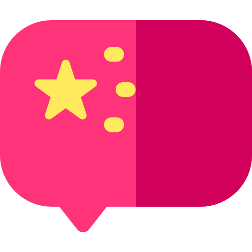 Chinese language Basic Rounded Flat icon