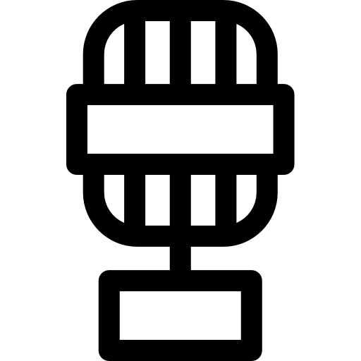 마이크로폰 Basic Rounded Lineal icon