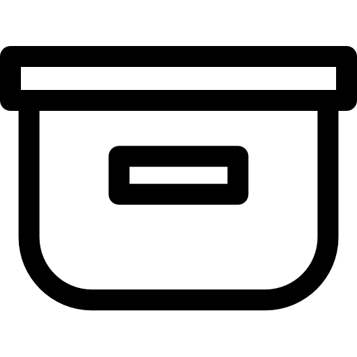 caixa Basic Rounded Lineal Ícone