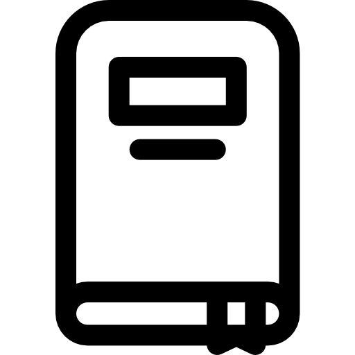 woordenboek Basic Rounded Lineal icoon