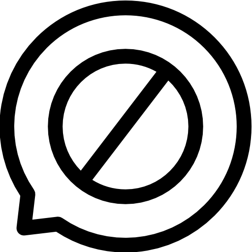 沈黙 Basic Rounded Lineal icon