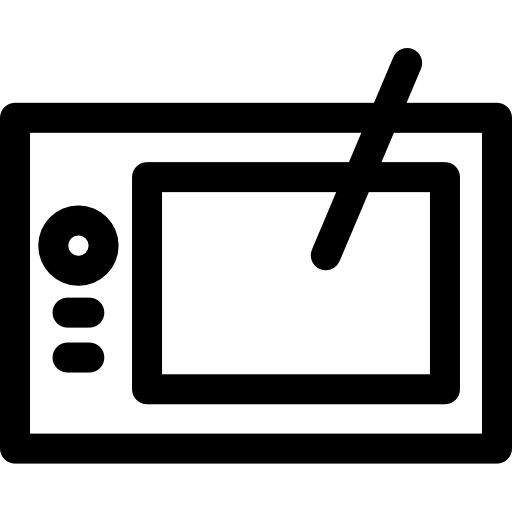 tavoletta grafica Basic Rounded Lineal icona