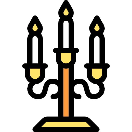 Candlestick Detailed Rounded Lineal color icon