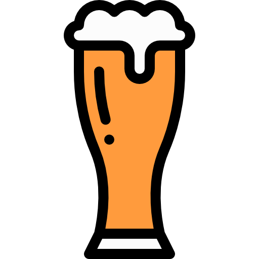 Beer Detailed Rounded Lineal color icon