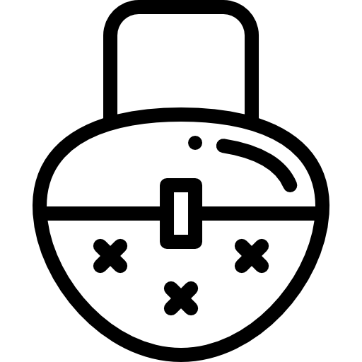 torebka Detailed Rounded Lineal ikona