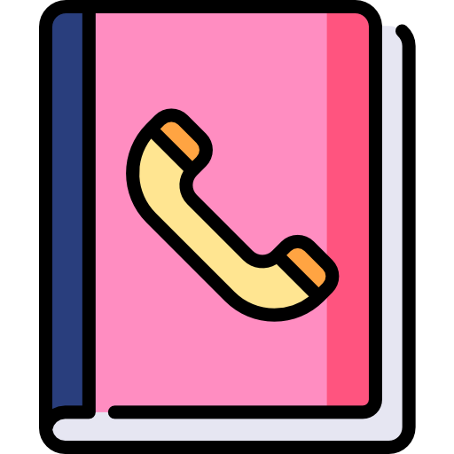telefoonboek Special Lineal color icoon